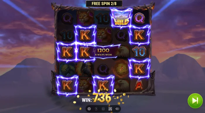 Colt Lightning Inferno win in bonus game