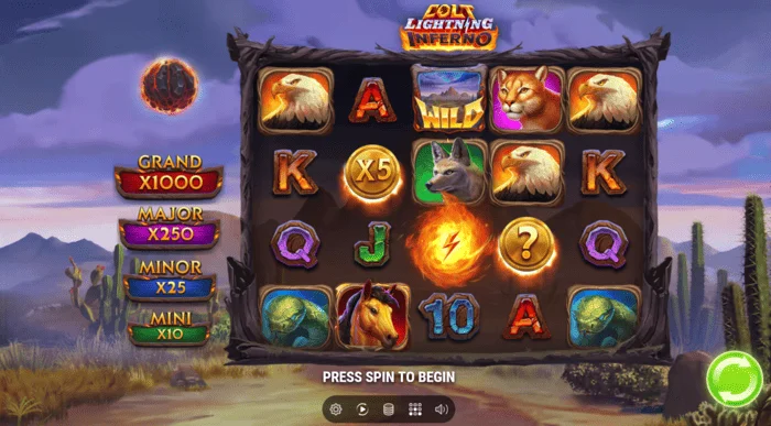Colt Lightning Inferno game screen